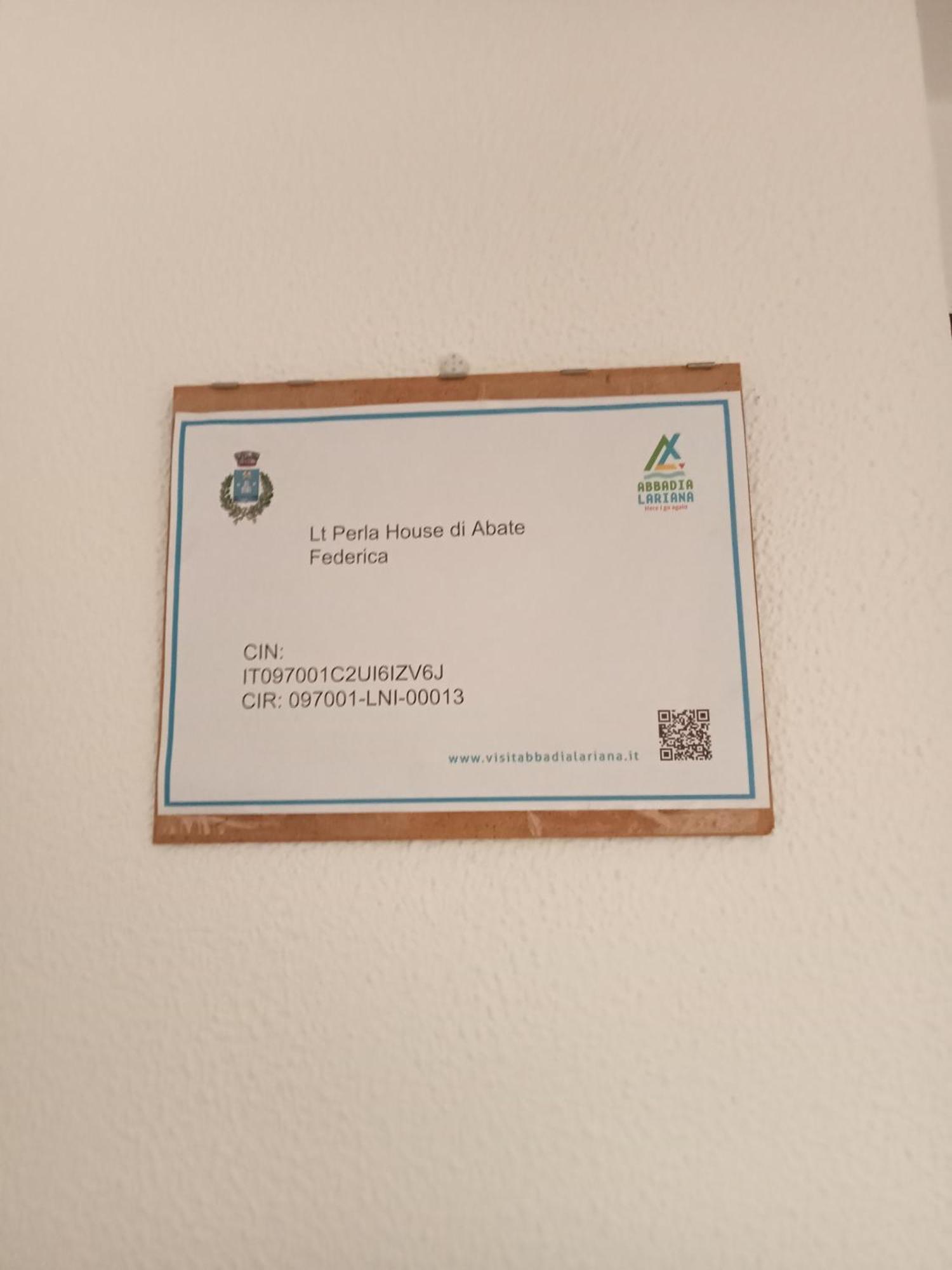 Apartmán Perla House Abbadia Lariana Exteriér fotografie